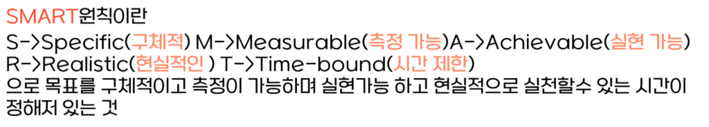 <자기계발> 2. 목표 설정 방법